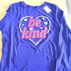 Girl's NWT Purple Long Sleeve T-Shirt Top